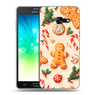 Силиконовый противоударный чехол на Samsung Galaxy A3 (2017) с принтом Новый год Силиконовый противоударный чехол на Samsung Galaxy A3 (2017) с принтом Новый год