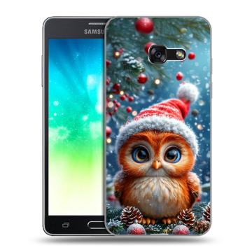 Силиконовый противоударный чехол на Samsung Galaxy A3 (2017) с принтом Новый год Силиконовый противоударный чехол на Samsung Galaxy A3 (2017) с принтом Новый год