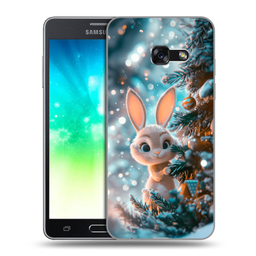 Силиконовый противоударный чехол на Samsung Galaxy A3 (2017) с принтом Новый год Силиконовый противоударный чехол на Samsung Galaxy A3 (2017) с принтом Новый год