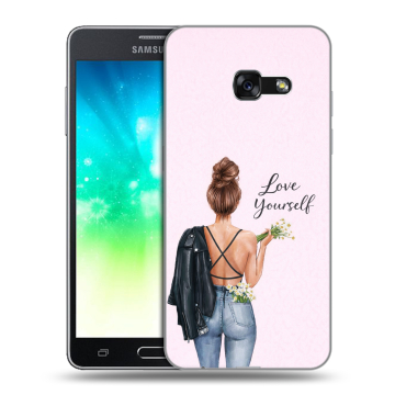Силиконовый противоударный чехол на Samsung Galaxy A3 (2017) с принтом женский Силиконовый противоударный чехол на Samsung Galaxy A3 (2017) с принтом женский