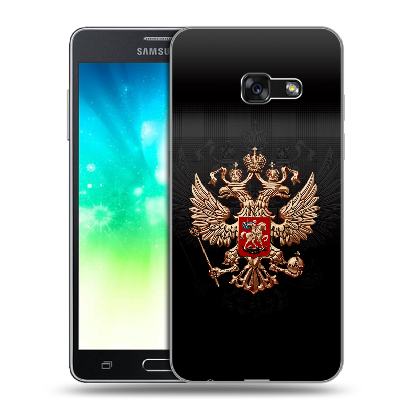 Пластиковый чехол на Samsung Galaxy A3 (2017) с принтом Герб России Пластиковый чехол на Samsung Galaxy A3 (2017) с принтом Герб России
