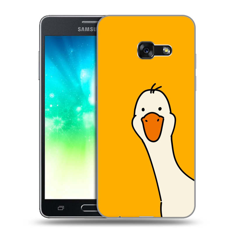 Пластиковый чехол на Samsung Galaxy A3 (2017) с принтом Утка Пластиковый чехол на Samsung Galaxy A3 (2017) с принтом Утка