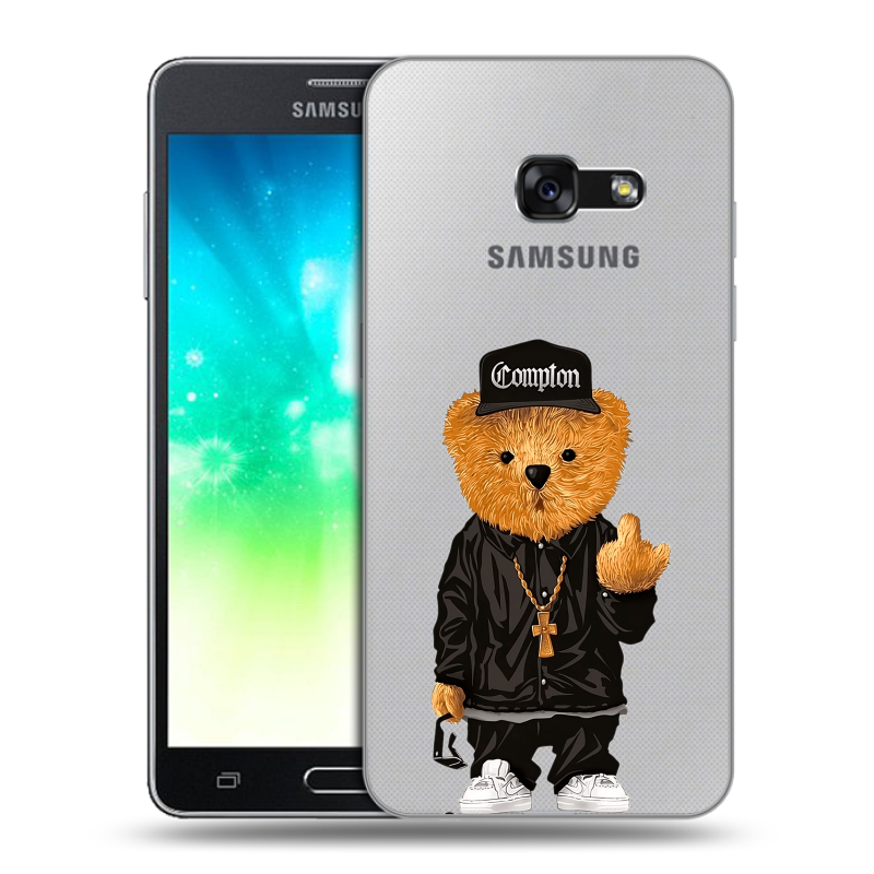 Пластиковый чехол на Samsung Galaxy A3 (2017) с принтом Мишка Пластиковый чехол на Samsung Galaxy A3 (2017) с принтом Мишка