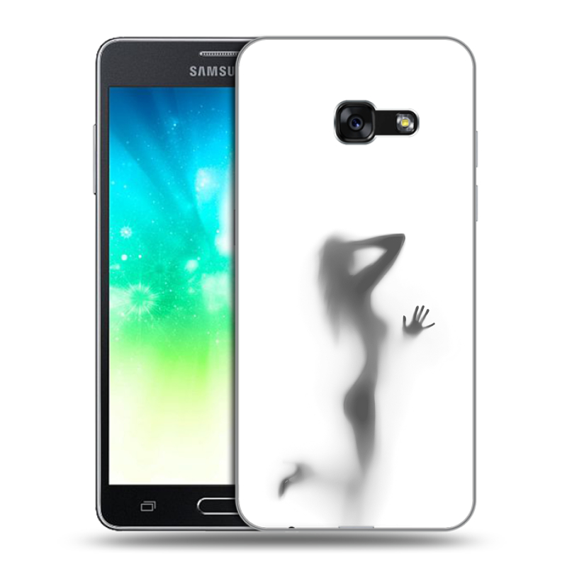 Силиконовый противоударный чехол на Samsung Galaxy A3 (2017) с принтом Силуэт Силиконовый противоударный чехол на Samsung Galaxy A3 (2017) с принтом Силуэт