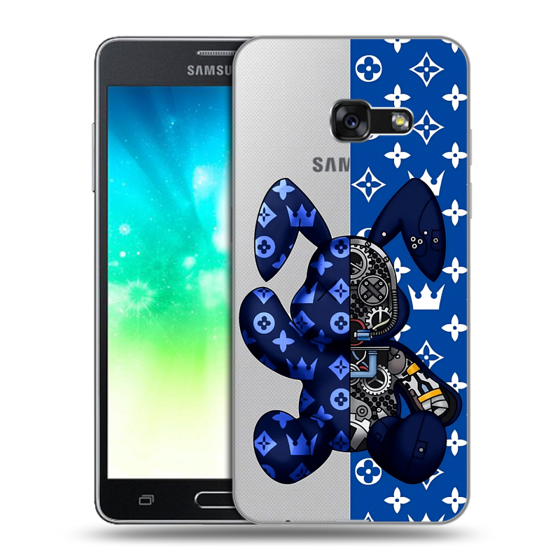 Силиконовый противоударный чехол на Samsung Galaxy A3 (2017) с принтом Луи робот Силиконовый противоударный чехол на Samsung Galaxy A3 (2017) с принтом Луи робот
