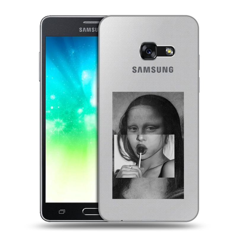 Пластиковый чехол на Samsung Galaxy A3 (2017) с принтом Мона Лиза Пластиковый чехол на Samsung Galaxy A3 (2017) с принтом Мона Лиза