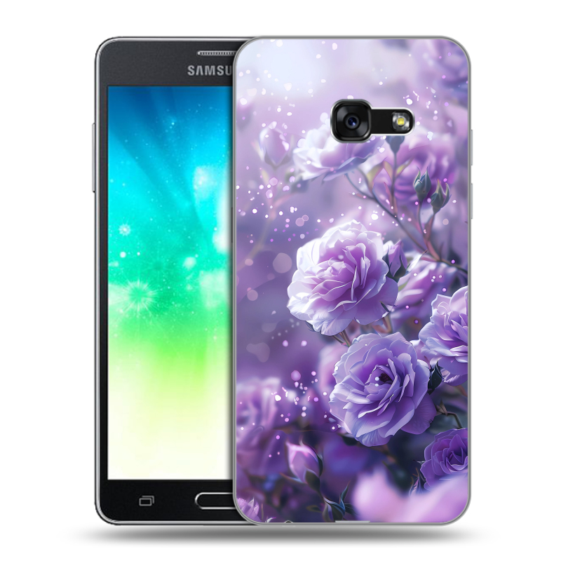 Пластиковый чехол на Samsung Galaxy A3 (2017) с принтом Розы цветы Пластиковый чехол на Samsung Galaxy A3 (2017) с принтом Розы цветы