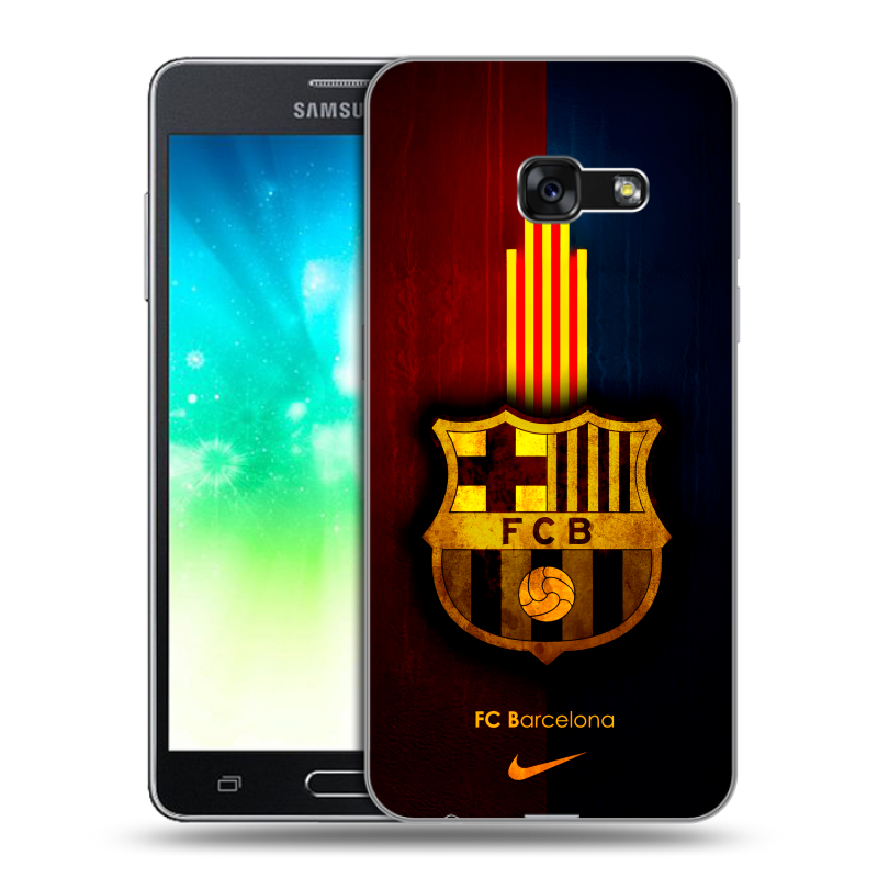 Силиконовый противоударный чехол на Samsung Galaxy A3 (2017) с принтом Барселона Barcelona Силиконовый противоударный чехол на Samsung Galaxy A3 (2017) с принтом Барселона Barcelona