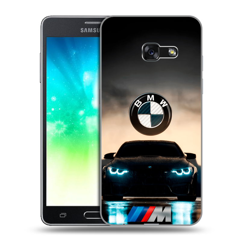 Силиконовый противоударный чехол на Samsung Galaxy A3 (2017) с принтом БМВ BMW Силиконовый противоударный чехол на Samsung Galaxy A3 (2017) с принтом БМВ BMW