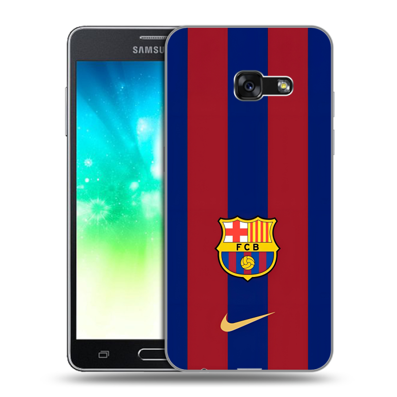 Силиконовый противоударный чехол на Samsung Galaxy A3 (2017) с принтом Барселона Barcelona Силиконовый противоударный чехол на Samsung Galaxy A3 (2017) с принтом Барселона Barcelona