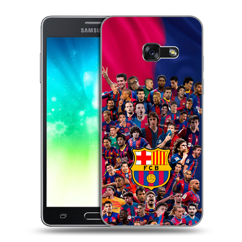 Силиконовый противоударный чехол на Samsung Galaxy A3 (2017) с принтом Барселона Barcelona Силиконовый противоударный чехол на Samsung Galaxy A3 (2017) с принтом Барселона Barcelona