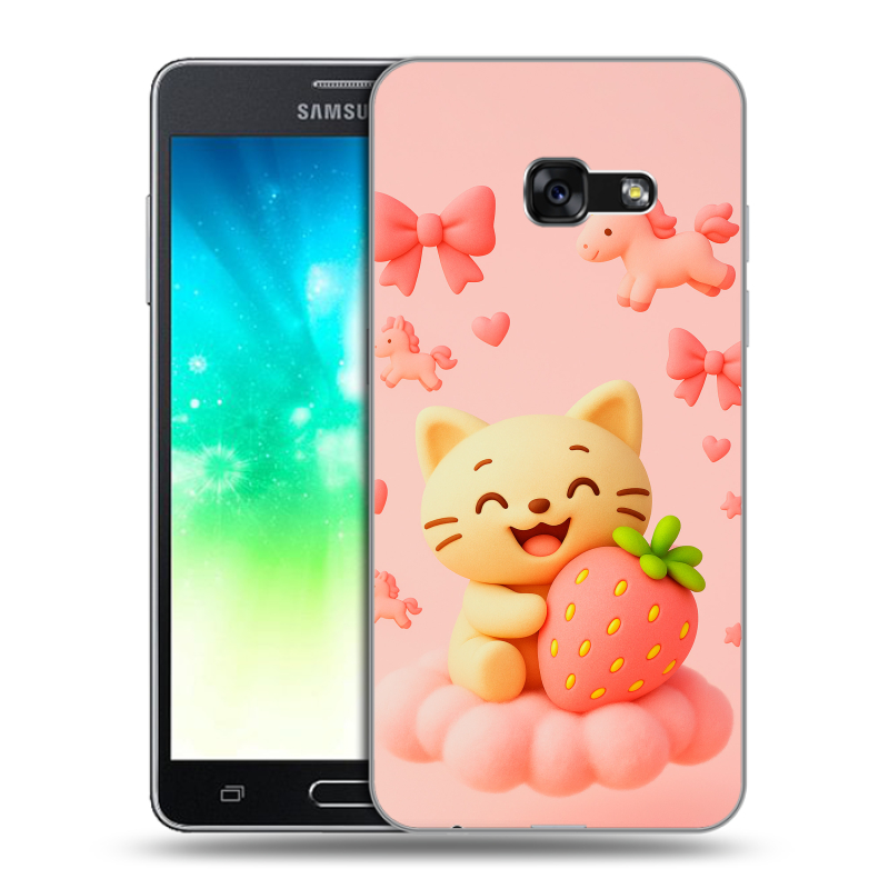 Пластиковый чехол на Samsung Galaxy A3 (2017) с принтом для девочек Пластиковый чехол на Samsung Galaxy A3 (2017) с принтом для девочек