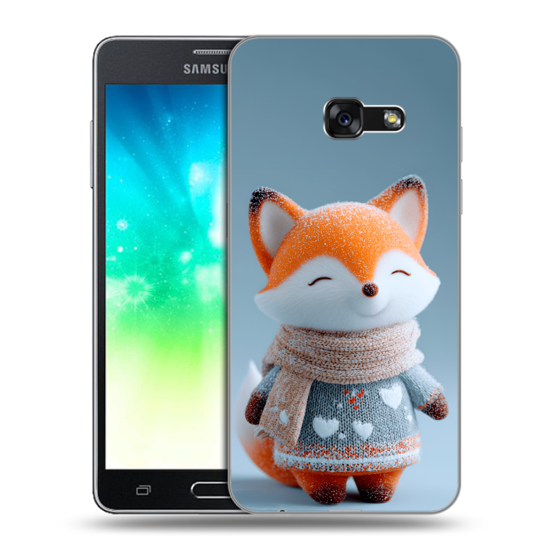 Силиконовый противоударный чехол на Samsung Galaxy A3 (2017) с принтом Лиса Силиконовый противоударный чехол на Samsung Galaxy A3 (2017) с принтом Лиса