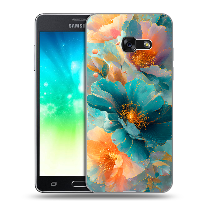 Пластиковый чехол на Samsung Galaxy A3 (2017) с принтом Цветы Пластиковый чехол на Samsung Galaxy A3 (2017) с принтом Цветы