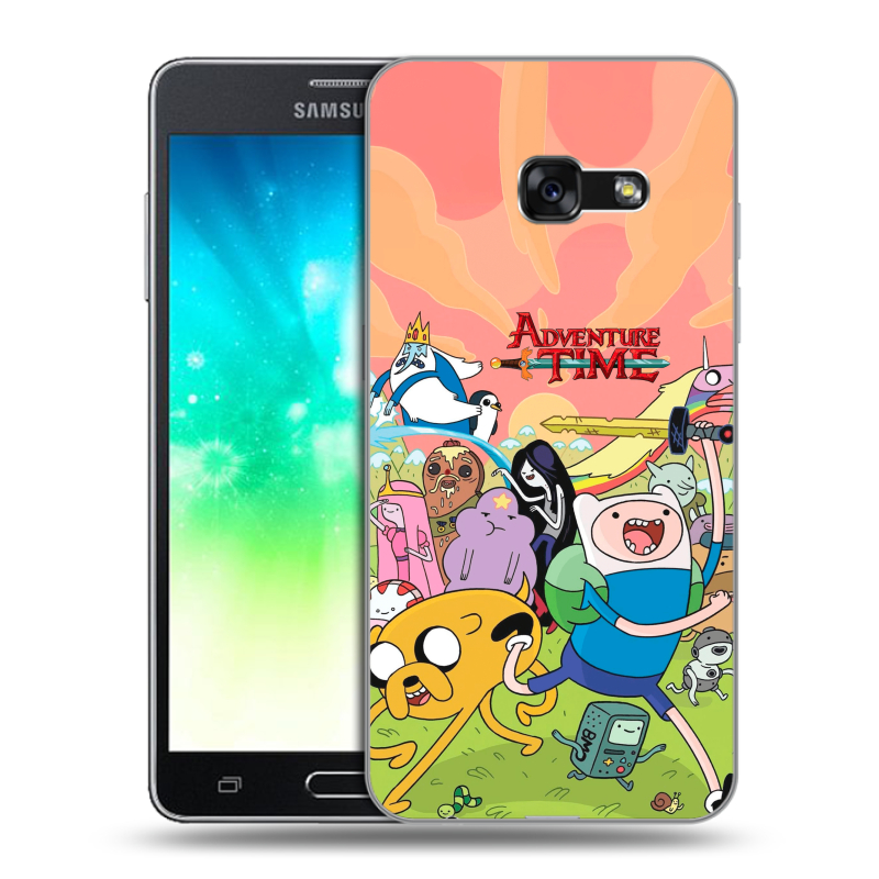 Силиконовый противоударный чехол на Samsung Galaxy A3 (2017) с принтом Adventure time Время приключений Силиконовый противоударный чехол на Samsung Galaxy A3 (2017) с принтом Adventure time Время приключений