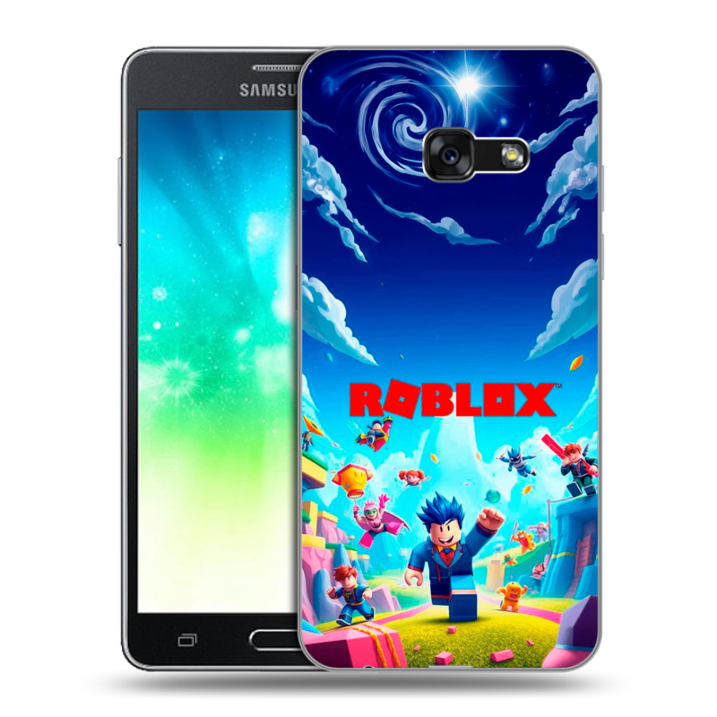 Силиконовый противоударный чехол на Samsung Galaxy A3 (2017) с принтом Roblox Роблокс Силиконовый противоударный чехол на Samsung Galaxy A3 (2017) с принтом Roblox Роблокс