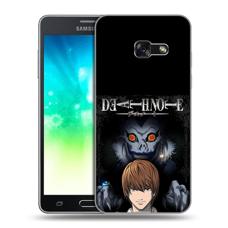 Силиконовый противоударный чехол на Samsung Galaxy A3 (2017) с принтом Death note Тетрадь смерти Силиконовый противоударный чехол на Samsung Galaxy A3 (2017) с принтом Death note Тетрадь смерти