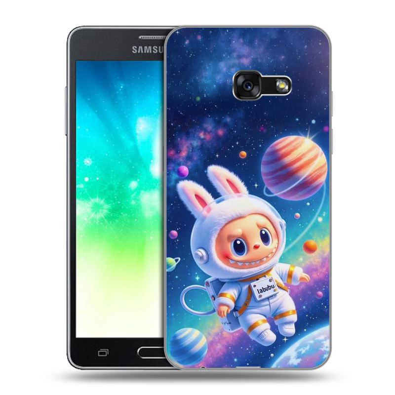 Пластиковый чехол на Samsung Galaxy A3 (2017) с принтом Labubu Лабубу Пластиковый чехол на Samsung Galaxy A3 (2017) с принтом Labubu Лабубу