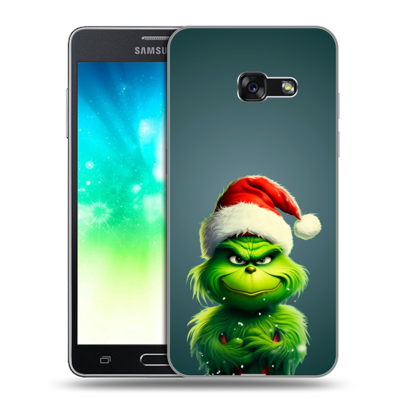 Силиконовый противоударный чехол на Samsung Galaxy A3 (2017) с принтом Новый год Силиконовый противоударный чехол на Samsung Galaxy A3 (2017) с принтом Новый год