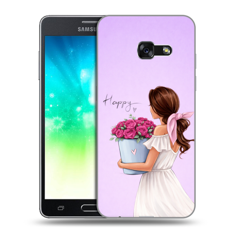 Силиконовый противоударный чехол на Samsung Galaxy A3 (2017) с принтом женский Силиконовый противоударный чехол на Samsung Galaxy A3 (2017) с принтом женский