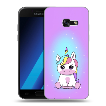 Силиконовый чехол на Samsung Galaxy A7 (2017) с принтом Единорог Силиконовый чехол на Samsung Galaxy A7 (2017) с принтом Единорог