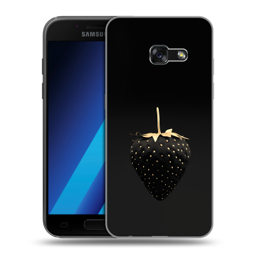 Силиконовый чехол на Samsung Galaxy A7 (2017) с принтом Черная клубника Силиконовый чехол на Samsung Galaxy A7 (2017) с принтом Черная клубника