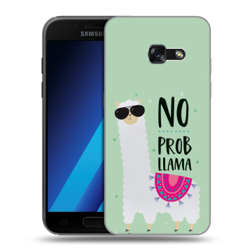 Силиконовый чехол на Samsung Galaxy A7 (2017) с принтом Лама Силиконовый чехол на Samsung Galaxy A7 (2017) с принтом Лама