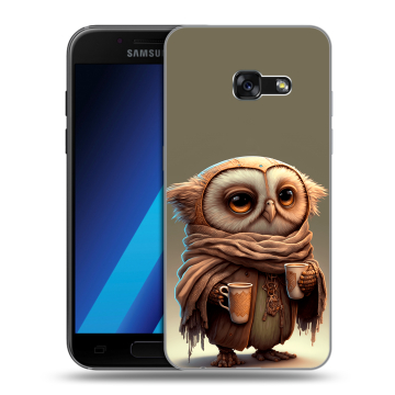 Силиконовый чехол на Samsung Galaxy A7 (2017) с принтом Сова Силиконовый чехол на Samsung Galaxy A7 (2017) с принтом Сова