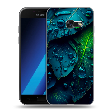 Силиконовый чехол на Samsung Galaxy A7 (2017) с принтом Листья Силиконовый чехол на Samsung Galaxy A7 (2017) с принтом Листья