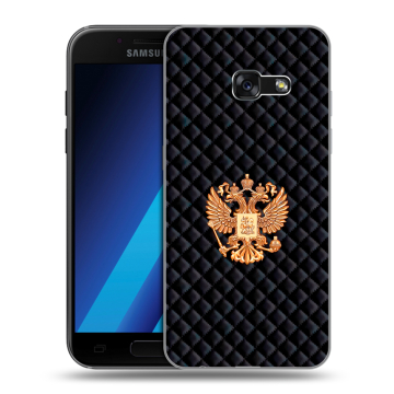 Силиконовый чехол на Samsung Galaxy A7 (2017) с принтом Герб России принт