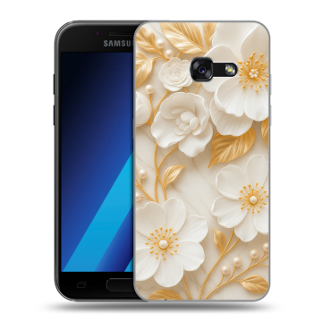 Силиконовый чехол на Samsung Galaxy A7 (2017) с принтом Цветы Силиконовый чехол на Samsung Galaxy A7 (2017) с принтом Цветы