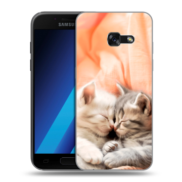 Силиконовый чехол на Samsung Galaxy A7 (2017) с принтом Котята Силиконовый чехол на Samsung Galaxy A7 (2017) с принтом Котята