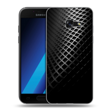 Силиконовый чехол на Samsung Galaxy A7 (2017) с принтом Текстура металла
