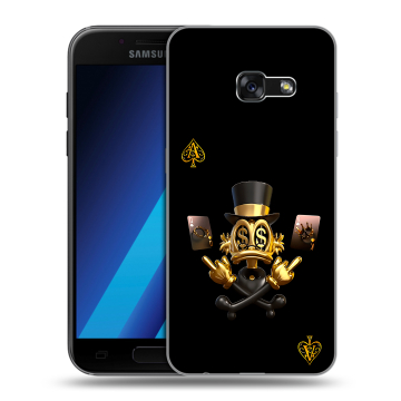 Силиконовый чехол на Samsung Galaxy A7 (2017) с принтом Золотой скрудж макдак