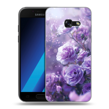 Силиконовый чехол на Samsung Galaxy A7 (2017) с принтом Розы цветы