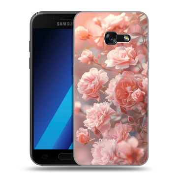 Силиконовый чехол на Samsung Galaxy A7 (2017) с принтом Розовые розы Силиконовый чехол на Samsung Galaxy A7 (2017) с принтом Розовые розы
