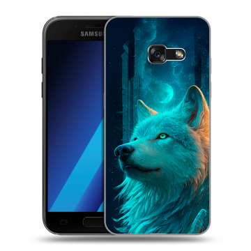 Силиконовый чехол на Samsung Galaxy A7 (2017) с принтом бабочки саккура Силиконовый чехол на Samsung Galaxy A7 (2017) с принтом бабочки саккура
