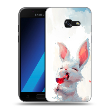 Силиконовый чехол на Samsung Galaxy A7 (2017) с принтом кролик зайчик Силиконовый чехол на Samsung Galaxy A7 (2017) с принтом кролик зайчик
