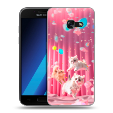 Силиконовый чехол на Samsung Galaxy A7 (2017) с принтом милые котики Силиконовый чехол на Samsung Galaxy A7 (2017) с принтом милые котики