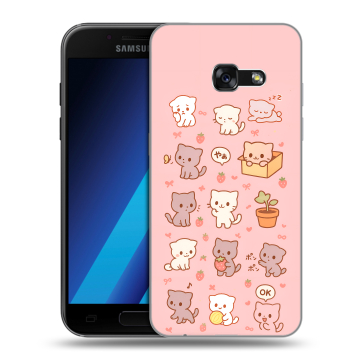 Силиконовый чехол на Samsung Galaxy A7 (2017) с принтом Hello Kitty Хелоу Кити Силиконовый чехол на Samsung Galaxy A7 (2017) с принтом Hello Kitty Хелоу Кити