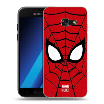 Силиконовый чехол на Samsung Galaxy A7 (2017) с принтом человек паук spiderman
