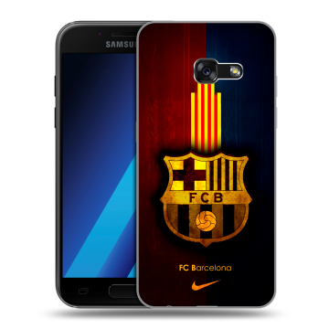 Силиконовый чехол на Samsung Galaxy A7 (2017) с принтом Барселона Barcelona