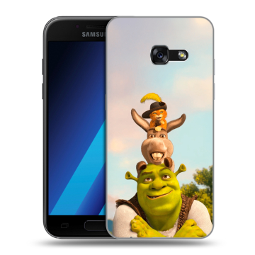 Силиконовый чехол на Samsung Galaxy A7 (2017) с принтом Шрек Shrek Силиконовый чехол на Samsung Galaxy A7 (2017) с принтом Шрек Shrek