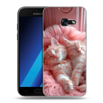 Силиконовый чехол на Samsung Galaxy A7 (2017) с принтом котята котики