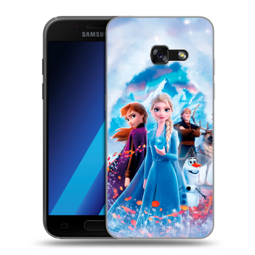 Силиконовый чехол на Samsung Galaxy A7 (2017) с принтом Холодное сердце Frozen Силиконовый чехол на Samsung Galaxy A7 (2017) с принтом Холодное сердце Frozen
