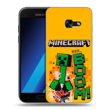 Силиконовый чехол на Samsung Galaxy A7 (2017) с принтом Майнкрафт Minecraft Силиконовый чехол на Samsung Galaxy A7 (2017) с принтом Майнкрафт Minecraft