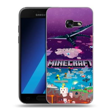 Силиконовый чехол на Samsung Galaxy A7 (2017) с принтом Майнкрафт Minecraft Силиконовый чехол на Samsung Galaxy A7 (2017) с принтом Майнкрафт Minecraft