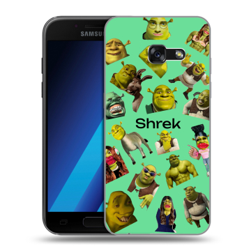 Силиконовый чехол на Samsung Galaxy A7 (2017) с принтом Шрек Shrek Силиконовый чехол на Samsung Galaxy A7 (2017) с принтом Шрек Shrek
