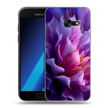 Силиконовый чехол на Samsung Galaxy A7 (2017) с принтом женский цветы