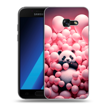 Силиконовый чехол на Samsung Galaxy A7 (2017) с принтом Панда Силиконовый чехол на Samsung Galaxy A7 (2017) с принтом Панда